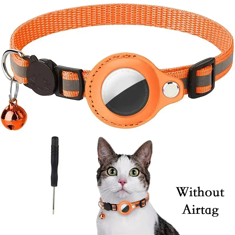 Collare Antismarrimento per Gatti con Porta Airtag: Sicurezza e Stile per il Tuo Felino!