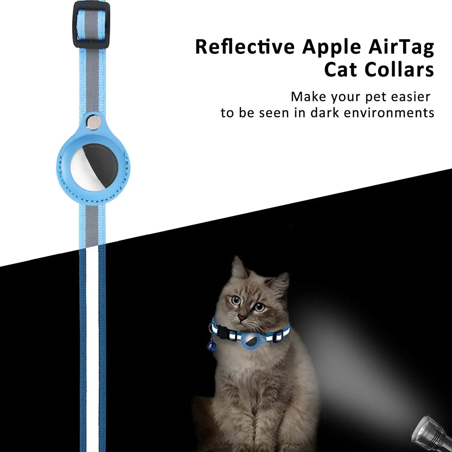 Collare Antismarrimento per Gatti con Porta Airtag: Sicurezza e Stile per il Tuo Felino!