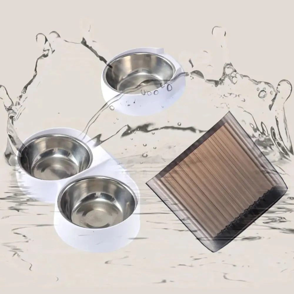 Distributore Automatico Intelligente per Animali Domestici con Doppia Ciotola da 5L e Telecamera: Nutrire e Monitorare i Tuoi Amici a Distanza!