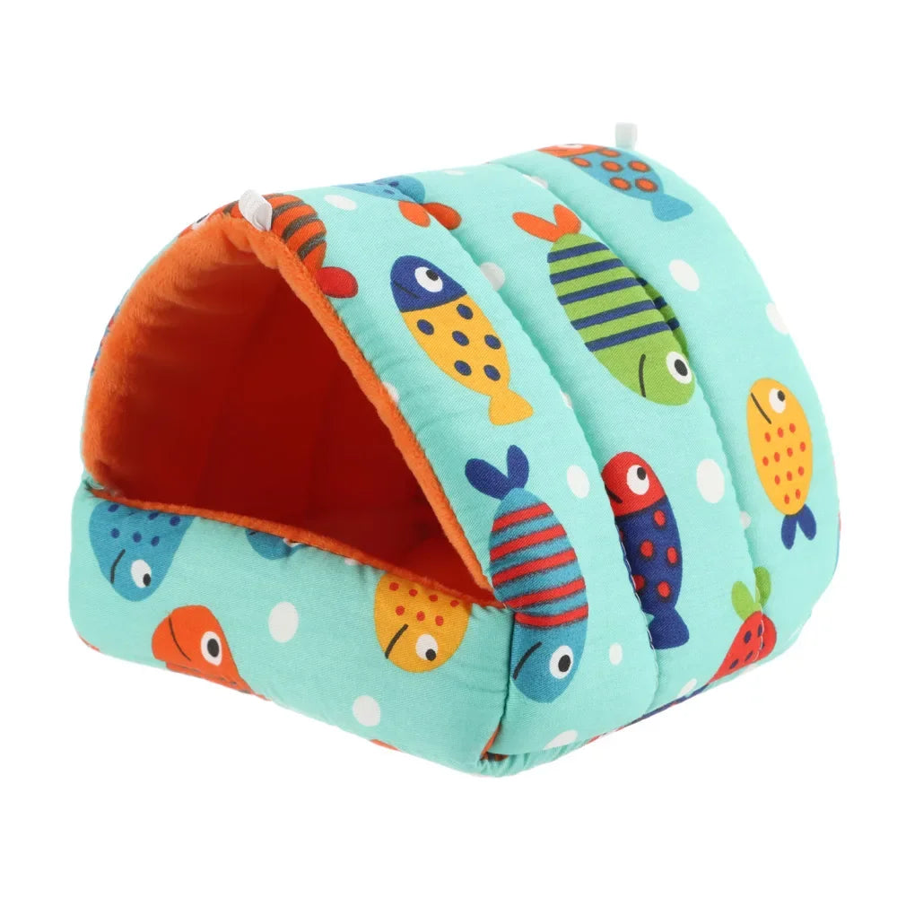 Cuccia Mini a Tema Cartone Animato per Piccoli Roditori – Il Nido Caldo e Morbido per il Tuo Amico!