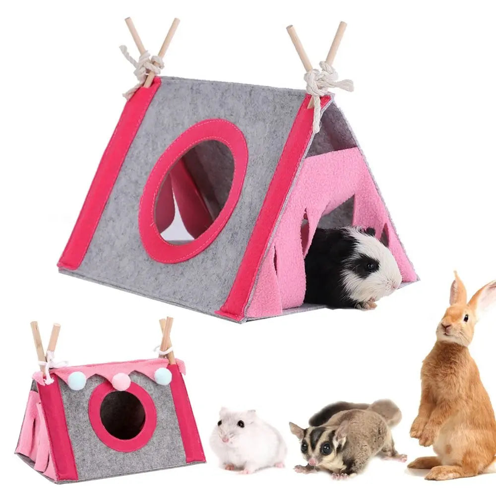 Nido a Tenda in Feltro Per Conigli e Piccoli Roditori– Accogliente e Spazioso