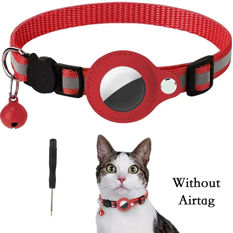 Collare Antismarrimento per Gatti con Porta Airtag: Sicurezza e Stile per il Tuo Felino!