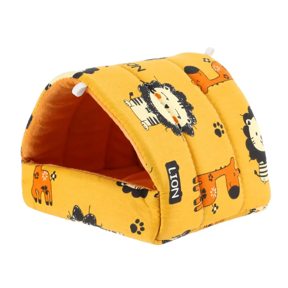Cuccia Mini a Tema Cartone Animato per Piccoli Roditori – Il Nido Caldo e Morbido per il Tuo Amico!