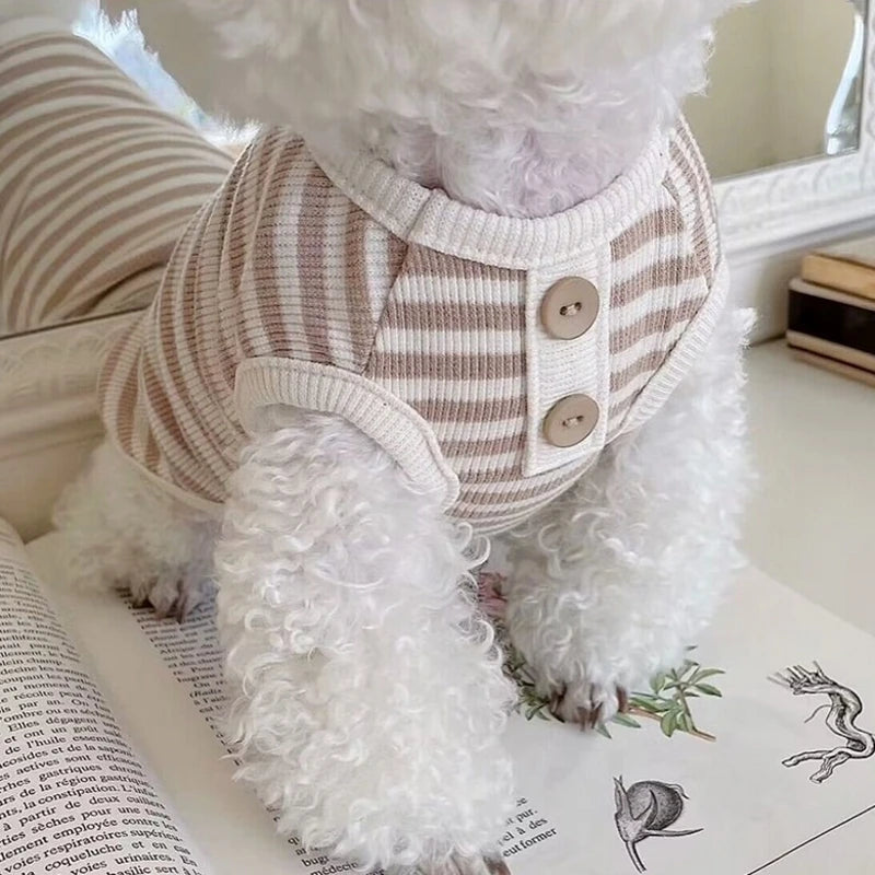 Nuova Collezione: Felpa a Righe per Cani e Gatti – Comfort e Stile per Piccoli Amici
