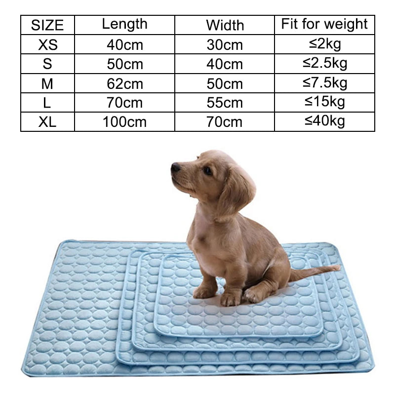 Materassino Rinfrescante Estivo per Cani e Gatti – Comfort Traspirante per Ogni Superficie
