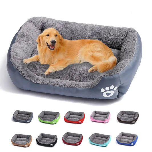 Cuccia Quadrata in Peluche per Cani e Gatti – Comfort Lussuoso e Impermeabile per Tutte le Stagioni