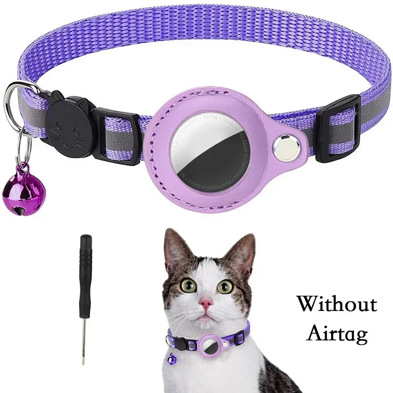 Collare Antismarrimento per Gatti con Porta Airtag: Sicurezza e Stile per il Tuo Felino!
