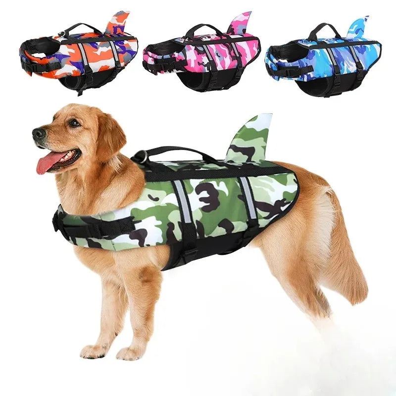 Giubbotto di Salvataggio per Cani Camouflage – Stile Militare e Sicurezza per Ogni Avventura Acquatica