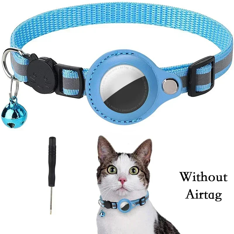 Collare Antismarrimento per Gatti con Porta Airtag: Sicurezza e Stile per il Tuo Felino!