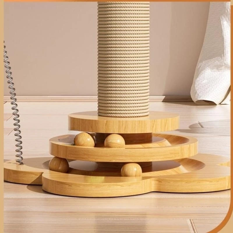 Gioco Interattivo 2-in-1 per Gatti: Divertimento Ecologico e Artiglio Sano!