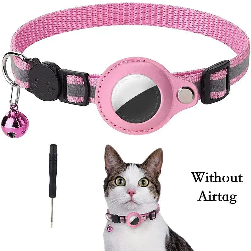 Collare Antismarrimento per Gatti con Porta Airtag: Sicurezza e Stile per il Tuo Felino!