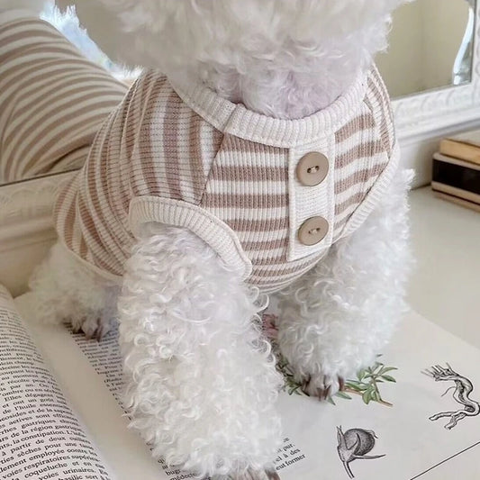 Nuova Collezione: Felpa a Righe per Cani e Gatti – Comfort e Stile per Piccoli Amici