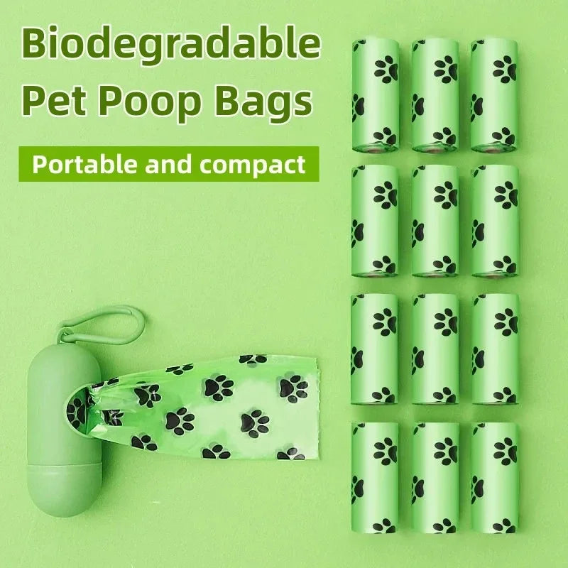 Sacchetti Igenici Biodegradabili per Bisogni di Cani e Gatti – Essenziali per Casa e Uscite, 15 bags/roll