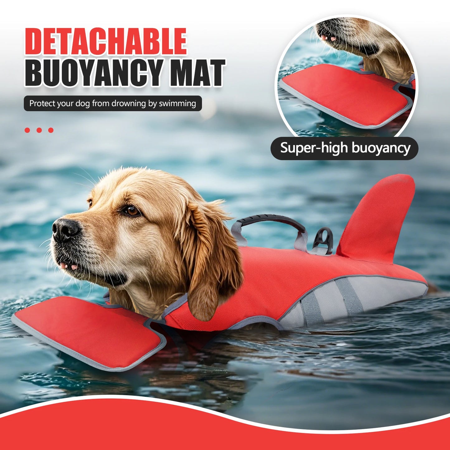 Giubbotto di Salvataggio per Cani con Strisce Riflettenti – Sicurezza, Stile e Visibilità Ineguagliabili