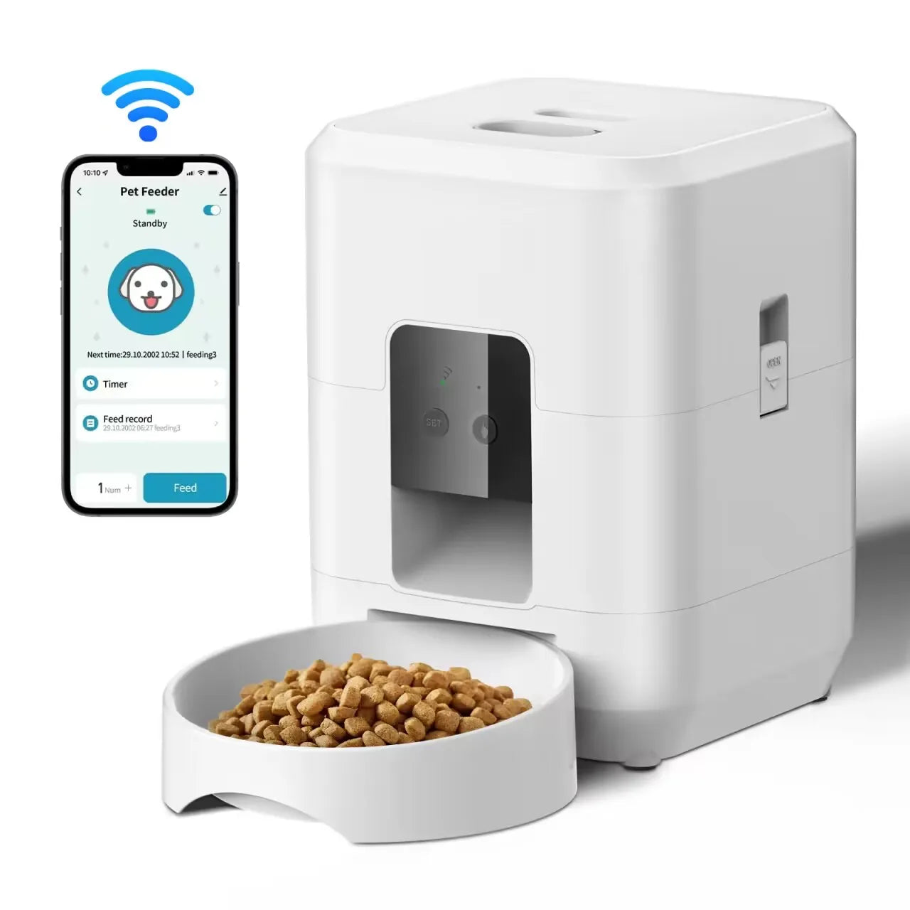 Distributore Automatico Smart per Animali Domestici: Nutrizione Controllata e Benessere per Cani e Gatti!