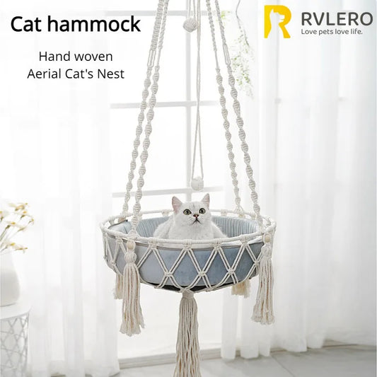 Nuova Amaca per Gatti in Macramè – Il Nido Sospeso Perfetto